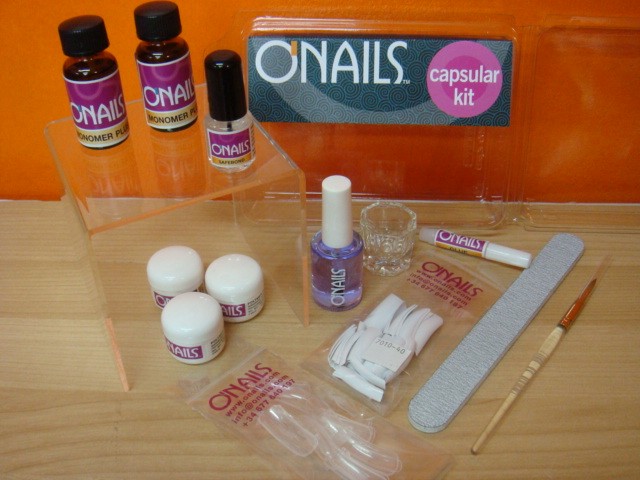 Kit de acrílico para encapsular las uñas naturales