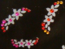 Pegatinas 2D florales para uñas