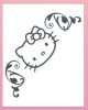 Más de Tattoos Hello Kitty en Purpurina Negra