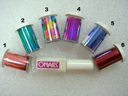  Foils para decorar uñas naturales 6 colores