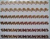 Tiras doradas con arabesco para uñas