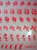 Hojas rosa para decorar las uñas