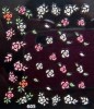 Pegatinas con Flores Multicolores para uñas