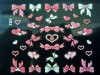 Pegatinas con lazos y Corazones para uñas
