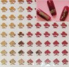 Pegatinas de trebol y corazones para decorar uñas