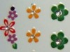 Uñas de primavera con flores de colores