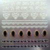 Preciosas decoraciones con piedras y encaje