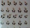 Pegatinas de mariposas negras para uñas