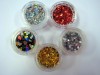 Set de 5 diseños en mylar para decorar uñas