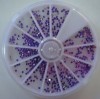 Piedras acrílica en morado para Decorar uñas