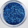 Purpurina para Decorar uñas en Azul mediano.