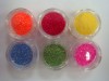 Luzca Uñas Bellas decoradas con purpurina