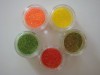 Set de 5 colores de purpurinas en naranja