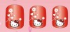 Uñas completas con Hello Kitty 