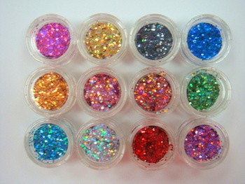 Set de 12 colores de Mini Lentejuelas para uñas