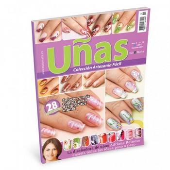 Revista con 28 sugerencias para que adorne las uñas